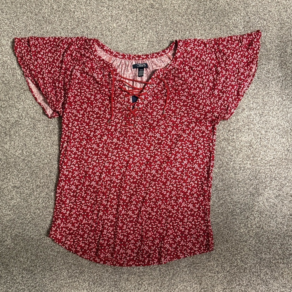 Chaps floral pattern top